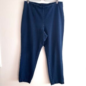 J. Jill Indigo slim leg dark wash soft knit jeans size 1X